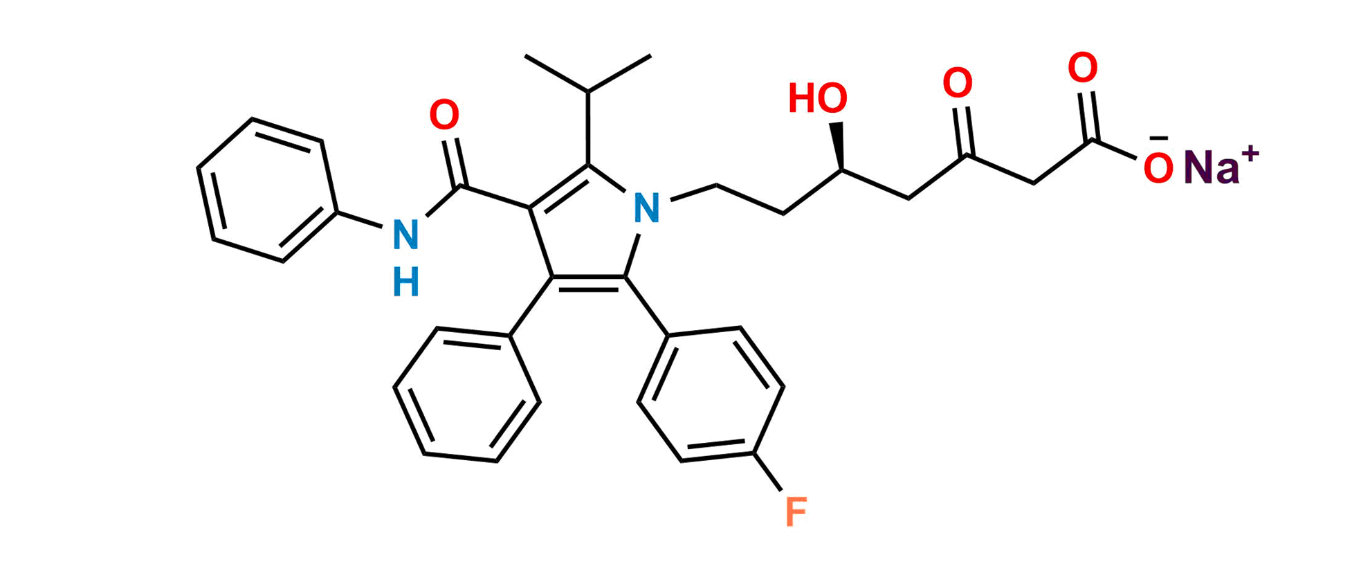 Atorvastatin EP Impurity O Sodium salt